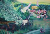 Opposite Bank by Eguchi Ayane contemporary artwork painting