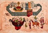 Wall by Shiva Ahmadi contemporary artwork painting works on paper
