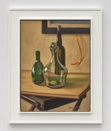 Untitled Still Life with Three Wine Bottles by Hughie Lee-Smith contemporary artwork painting works on paper