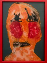 How do you celebrate by Hannah Ireland contemporary artwork drawing painting works on paper
