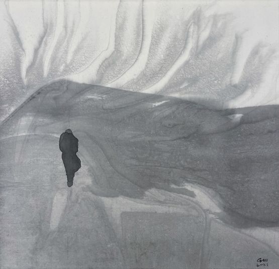 On the Road  En Route by Gao Xingjian contemporary artwork Painting