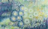 Dandelion lll diptych by Maria Tan contemporary artwork painting
