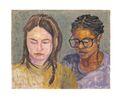 The Lookers by Fiza Khatri contemporary artwork Painting
