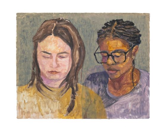 The Lookers by Fiza Khatri contemporary artwork Painting