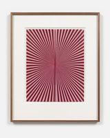 Untitled Tuscan Red and Pink Rose Butterfly 45.90 by Mark Grotjahn contemporary artwork drawing