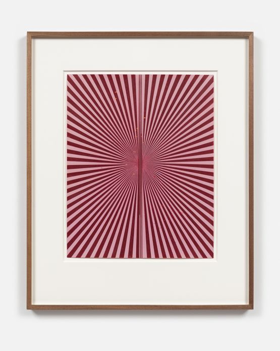 Untitled Tuscan Red and Pink Rose Butterfly 45.90 by Mark Grotjahn contemporary artwork Drawing