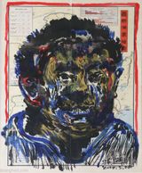 Mongolian Map in the Seventh of Showa Period by Sun Xun contemporary artwork painting