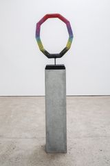 Eye of the Rainbow dark by Eva Rothschild contemporary artwork sculpture