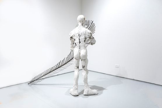 Embrace the Birds Tail by Tang Da Wu contemporary artwork Sculpture