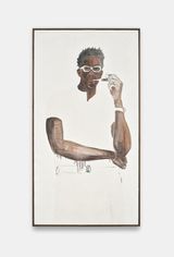 Adrien and vape by Serge Attukwei Clottey contemporary artwork painting