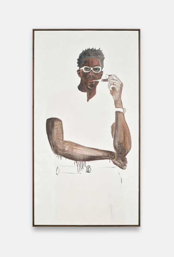 Adrien and vape by Serge Attukwei Clottey contemporary artwork Painting