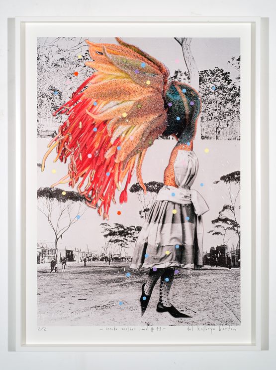 inside another land 43 by Del Kathryn Barton contemporary artwork Mixed Media