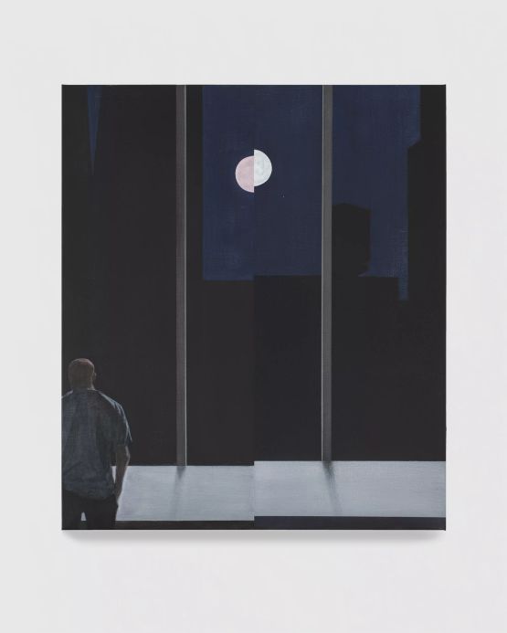Split Moon by Tim Eitel contemporary artwork Painting