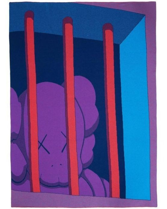 Confined by KAWS contemporary artwork Textile