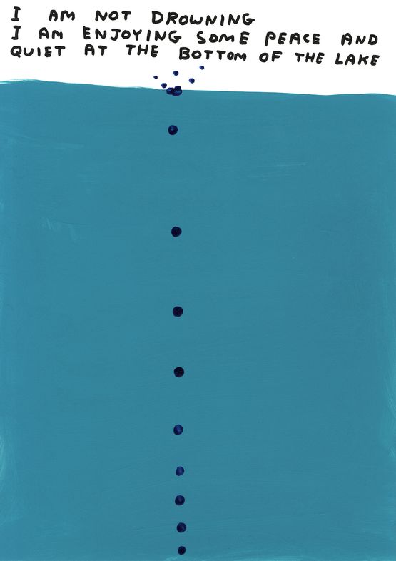 Untitled by David Shrigley contemporary artwork Painting