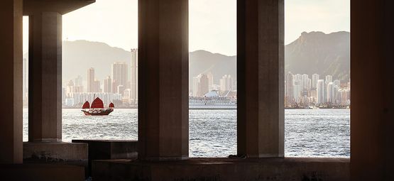 Junk and Lion Thirty-six Views of Lion Rock Hong Kong by Romain Jacquet-Lagreze contemporary artwork Photography