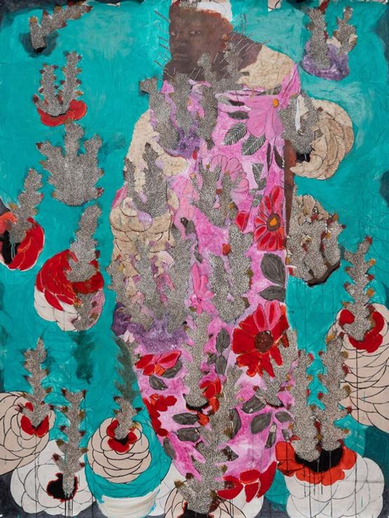 Orbit by Omar Ba contemporary artwork Painting