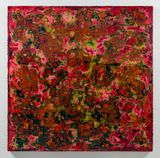 Flower of Coromandel Neon Red by Su Meng-Hung contemporary artwork painting