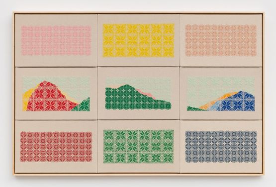 Not waters not rivers by Jordan Nassar contemporary artwork Textile