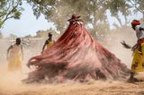 Yoruba Voodoo Mask Burkina Faso by Carol Beckwith  Angela Fisher contemporary artwork print