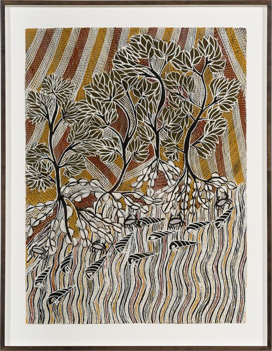 Gathul by Yalmakany Marawili contemporary artwork Works on Paper