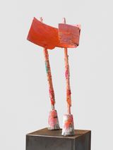 untitled pinkholder 2020 lockdown 15 by Phyllida Barlow contemporary artwork sculpture