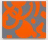 Arancio su grigio by Carla Accardi contemporary artwork painting