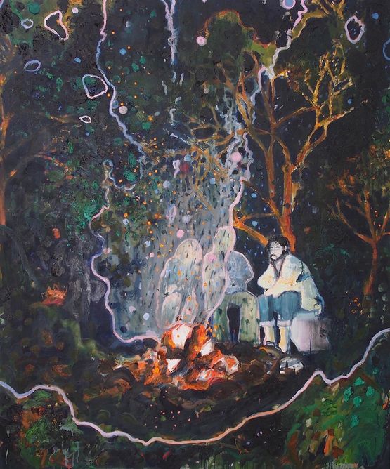 Dark Star by Stephen Pleban contemporary artwork Painting