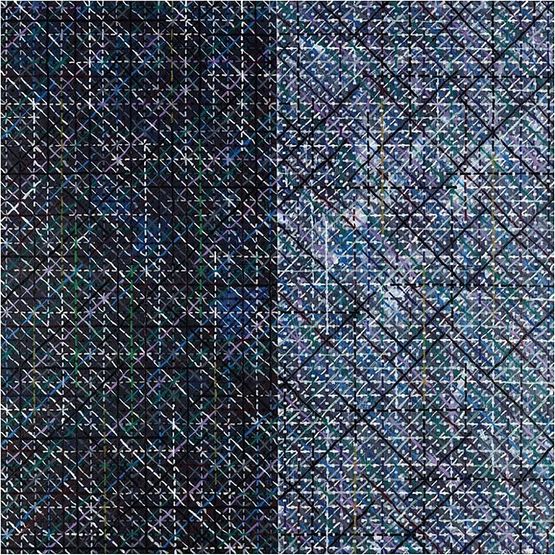 Appearance of Crosses 2013-10 by Ding Yi contemporary artwork Painting