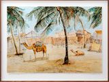 Postcards from Africa Afrique Occidentale - Senegal - Saint Louis. Un Coin de Guet NDar by Sue Williamson contemporary artwork mixed media works on paper