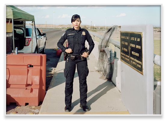 Fragment VIII US Customs and Border Protection Officer Presidio-Ojinaga International Bridge Presido Texas from Silent General by An-My Le contemporary artwork Print