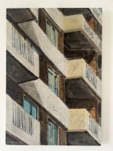 Balconies Cape Town by Selwyn Steyn contemporary artwork painting