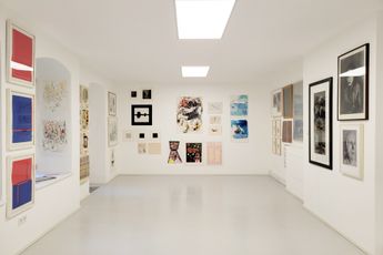 Contemporary art exhibition Group Show Paper Trail at Galerie Tanit Munich Germany