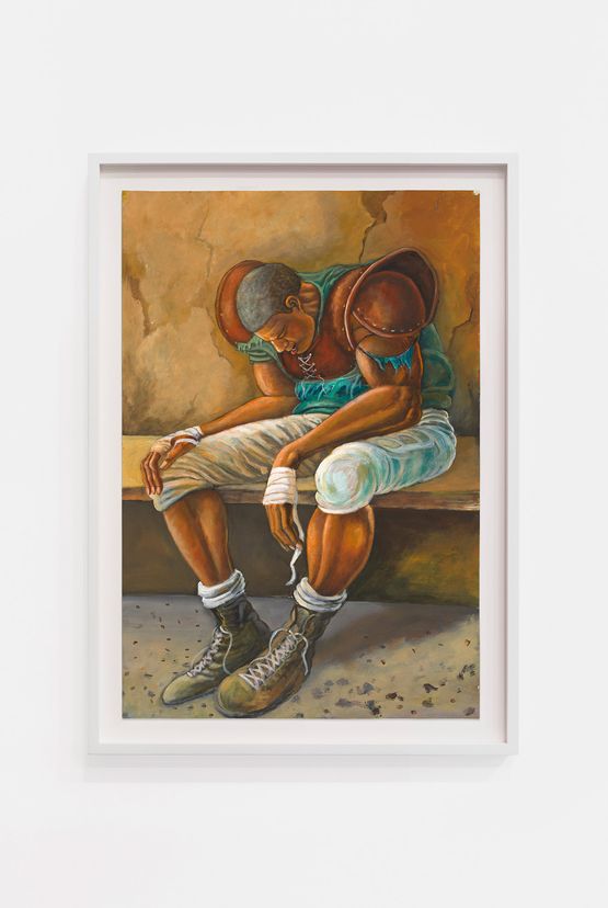 Study for To Know Defeat by Ernie Barnes contemporary artwork Painting