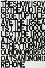Untitled The Show is Over by Christopher Wool And Felix Gonzalez-Torres contemporary artwork print works on paper