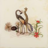 I Am an Island BirdGiraffePenguin by Anila Quayyum Agha contemporary artwork drawing mixed media works on paper