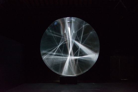 Continuel lumiere cylindre by Julio Le Parc contemporary artwork Installation