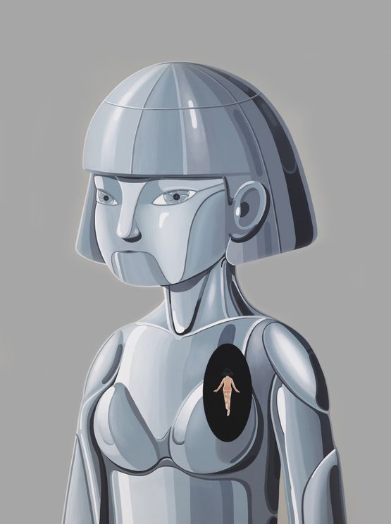 Becoming a Human by Gongkan contemporary artwork Painting