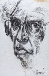 Self Portrait by Solamalay Namasivayam contemporary artwork works on paper