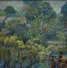 House in the garden by Bundit Padungvichean contemporary artwork Painting
