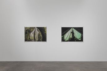Contemporary art exhibition Omar Al Gurg Everymans Mountain at Lawrie Shabibi Dubai United Arab Emirates