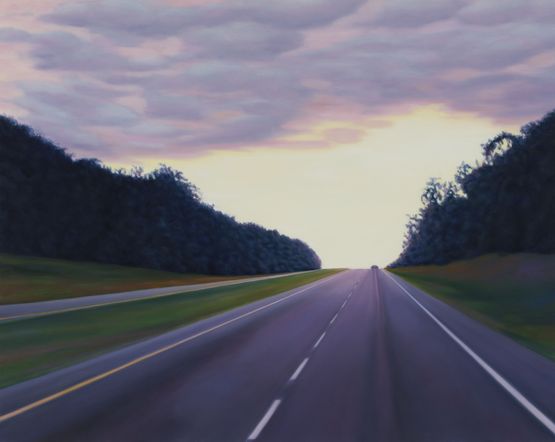 Deep Purple by Robin Lowe contemporary artwork Painting