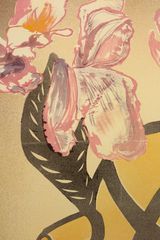 The cat fish immobilized by the gourd look good sliding surrounded by peonies navigating this world by Matthew Lutz-Kinoy contemporary artwork painting