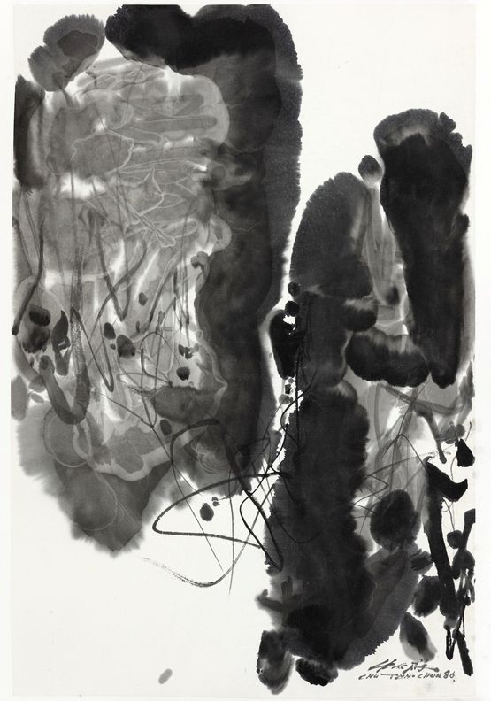 Untitled 4 by Chu Teh-Chun contemporary artwork Works on Paper