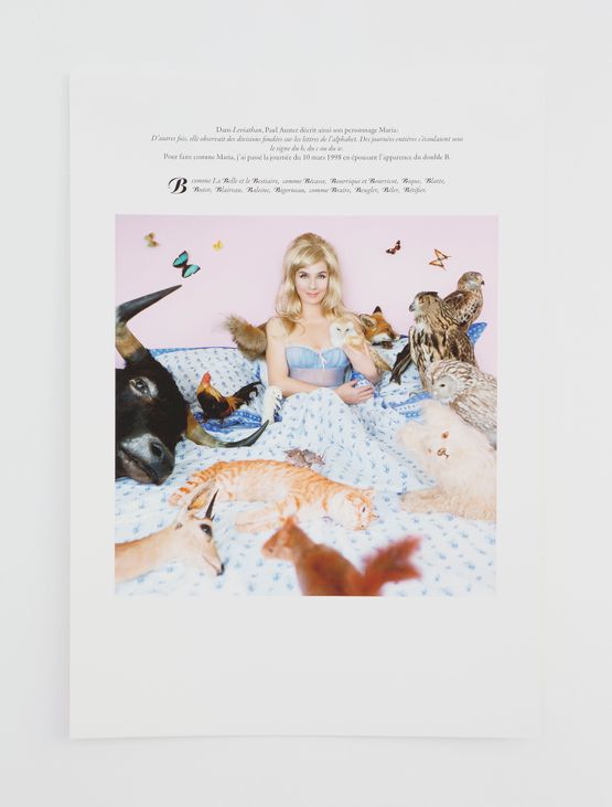 Des journees entieres sous le signe du B du C du W FR  by Sophie Calle contemporary artwork Print