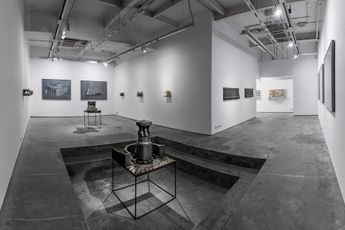 Contemporary art exhibition Sahil Naik Monuments Mausoleums Memorials Modernism at Experimenter Hindustan Road Kolkata India