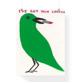 Ive got your lipstick by David Shrigley contemporary artwork print