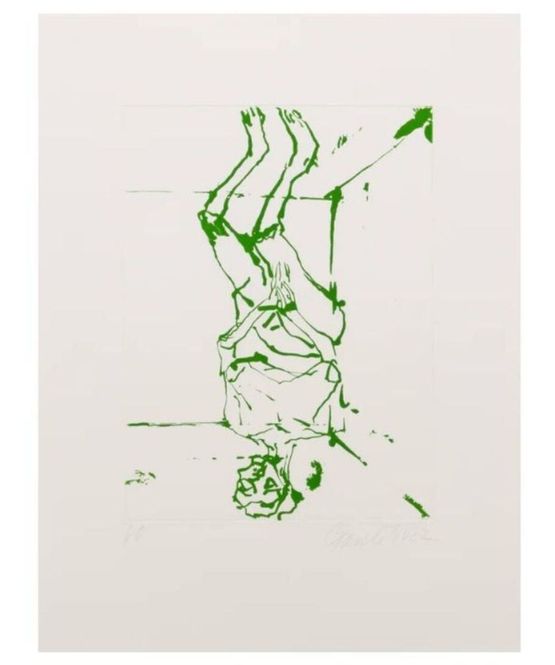 Serpentine Green by Georg Baselitz contemporary artwork Print