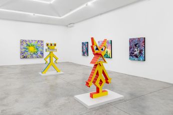 Contemporary art exhibition Kenny Scharf Tout Suite at Almine Rech Paris Rue de Turenne France