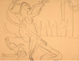 Totentanz der Mary Wigman by Ernst Ludwig Kirchner contemporary artwork drawing